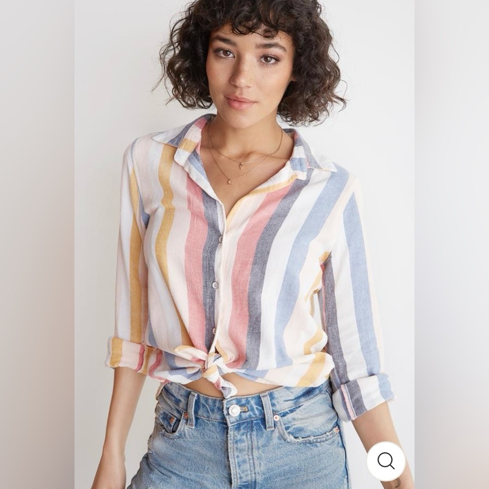 Bella Dahl Classic Button Down Mykonos Size XS